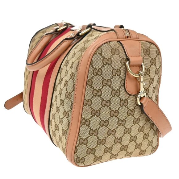 GUCCI Logo GG Pattern 2Way Shoulder Hand Bag Canvas Leather 388-0822225 - Picture 3 of 16